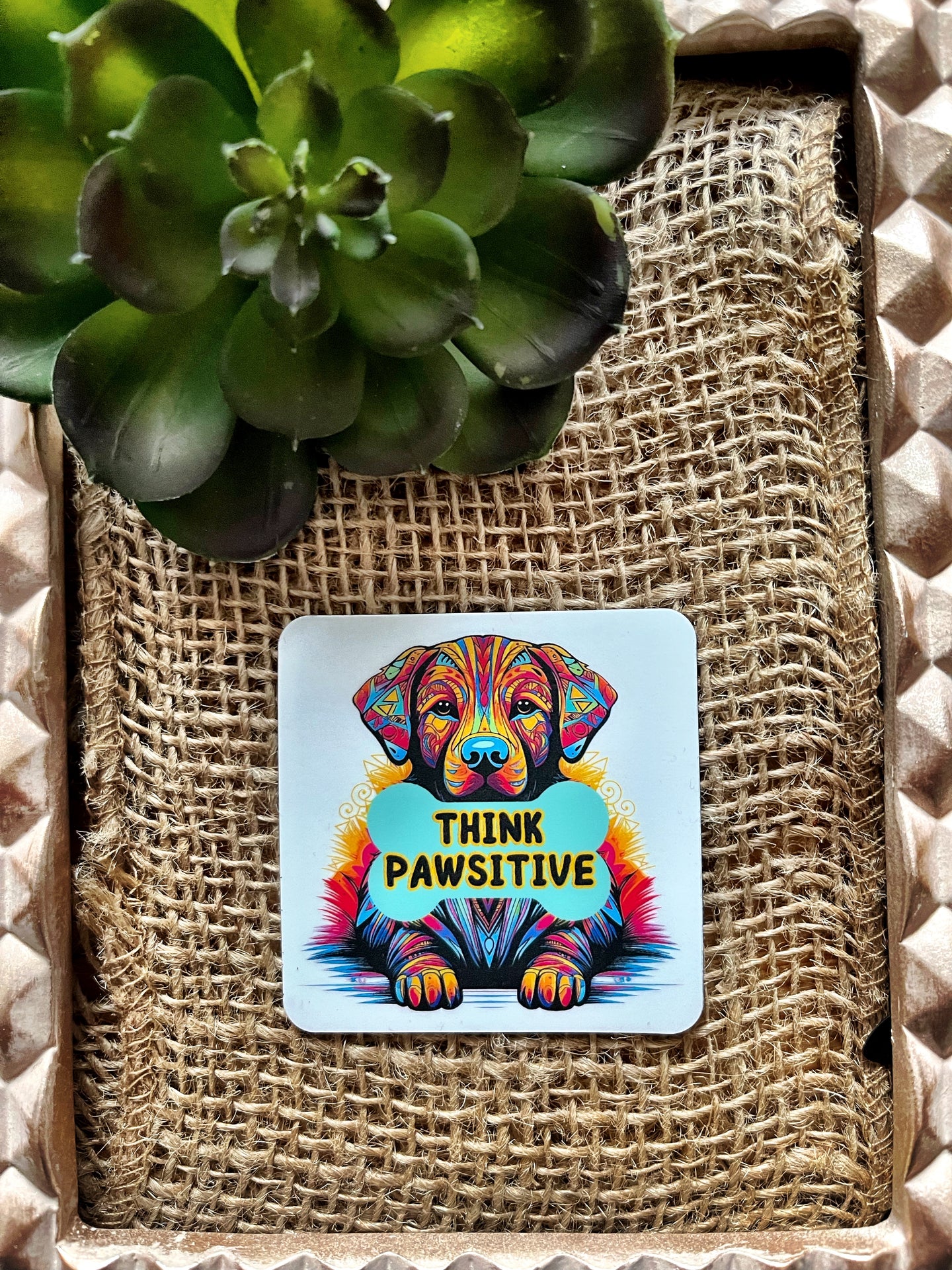 Think pawsitive Affirmation Magnet-Affirmations That Stick CA
